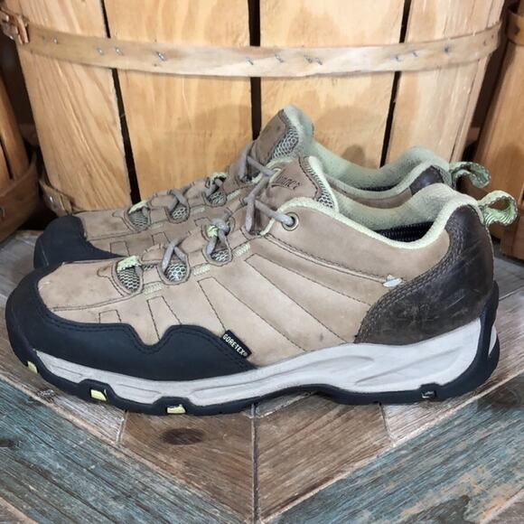 Danner Nobo Low 3” Goretex Waterproof Tan Leather Hiking Shoes Womens Size 8.5 - Picture 2 of 11